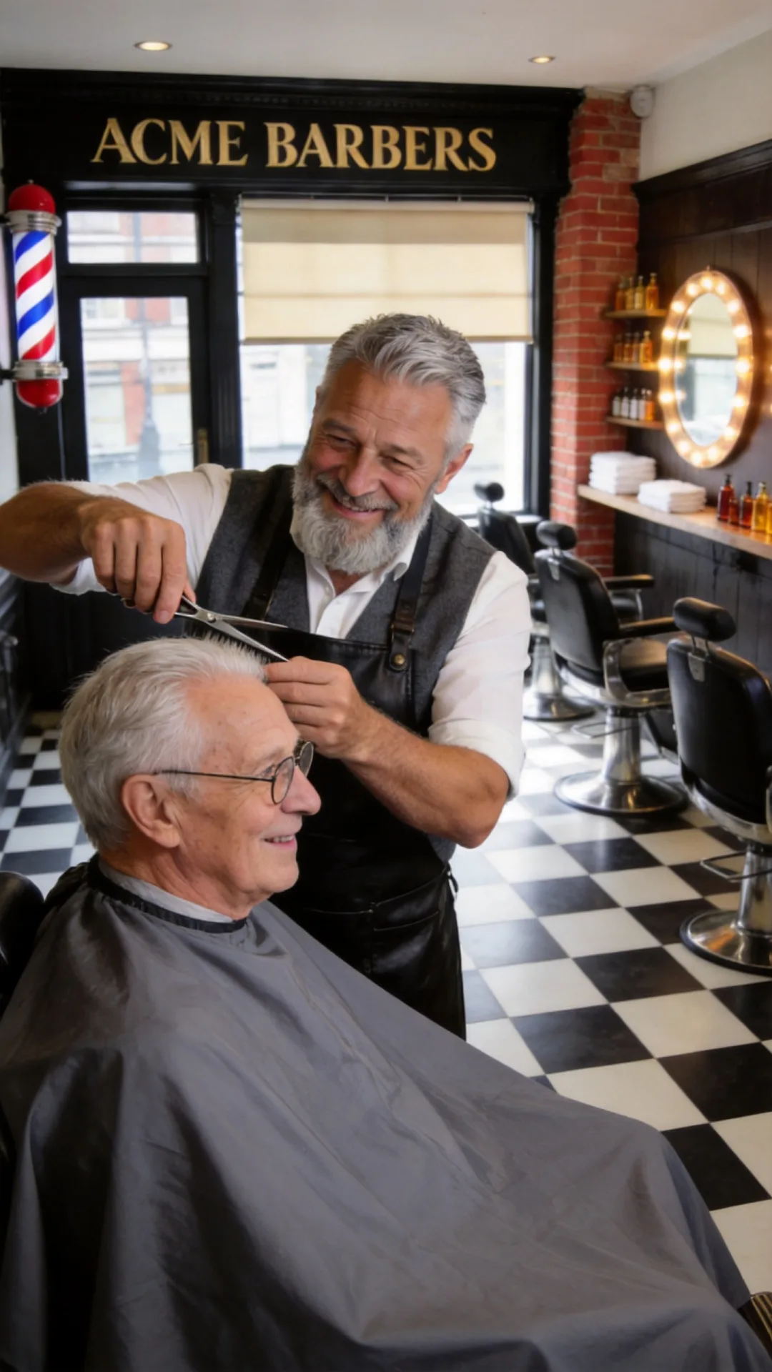 An unhurried seniors' trim with Bob at Acme Barbers