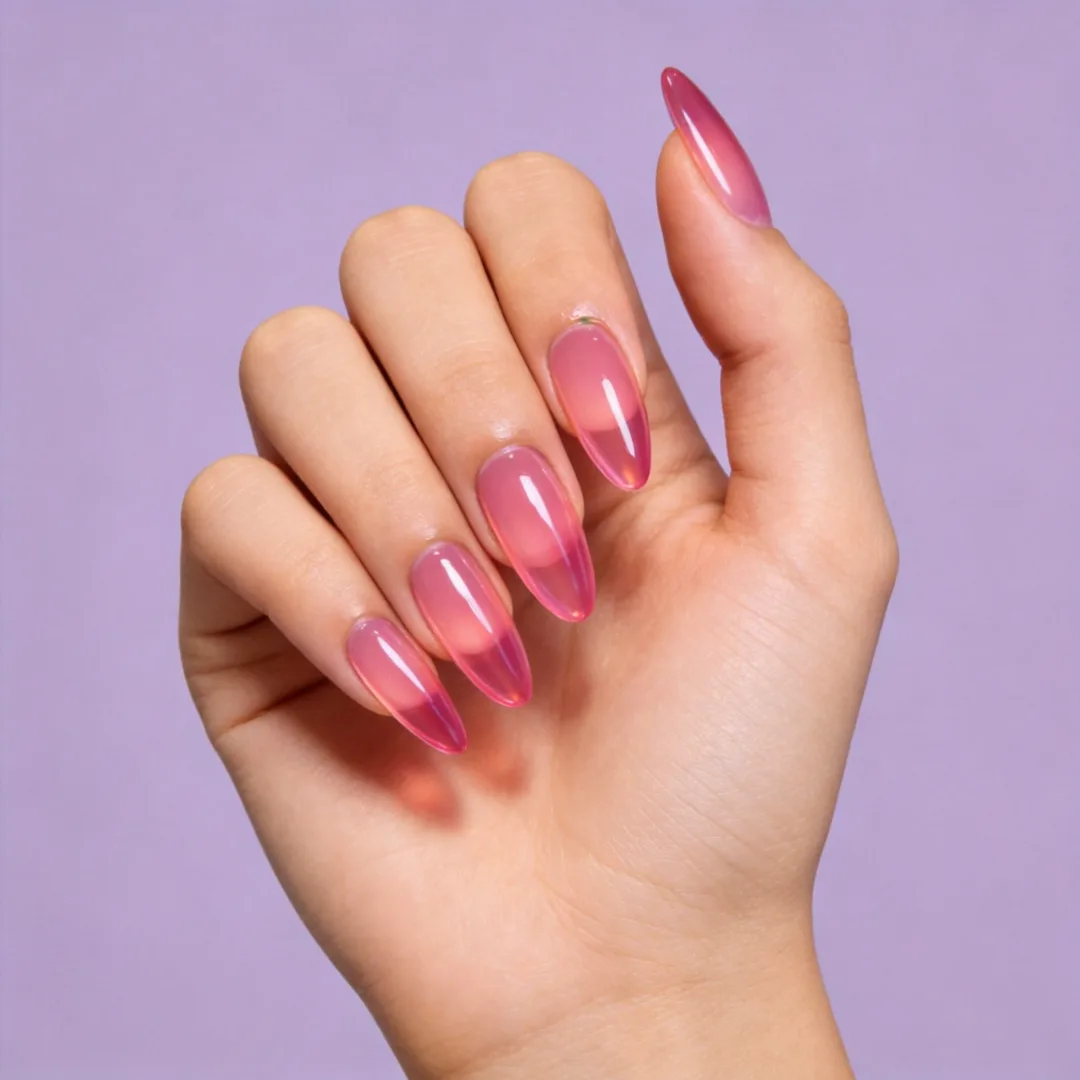 Colour wall - bubblegum jelly nails