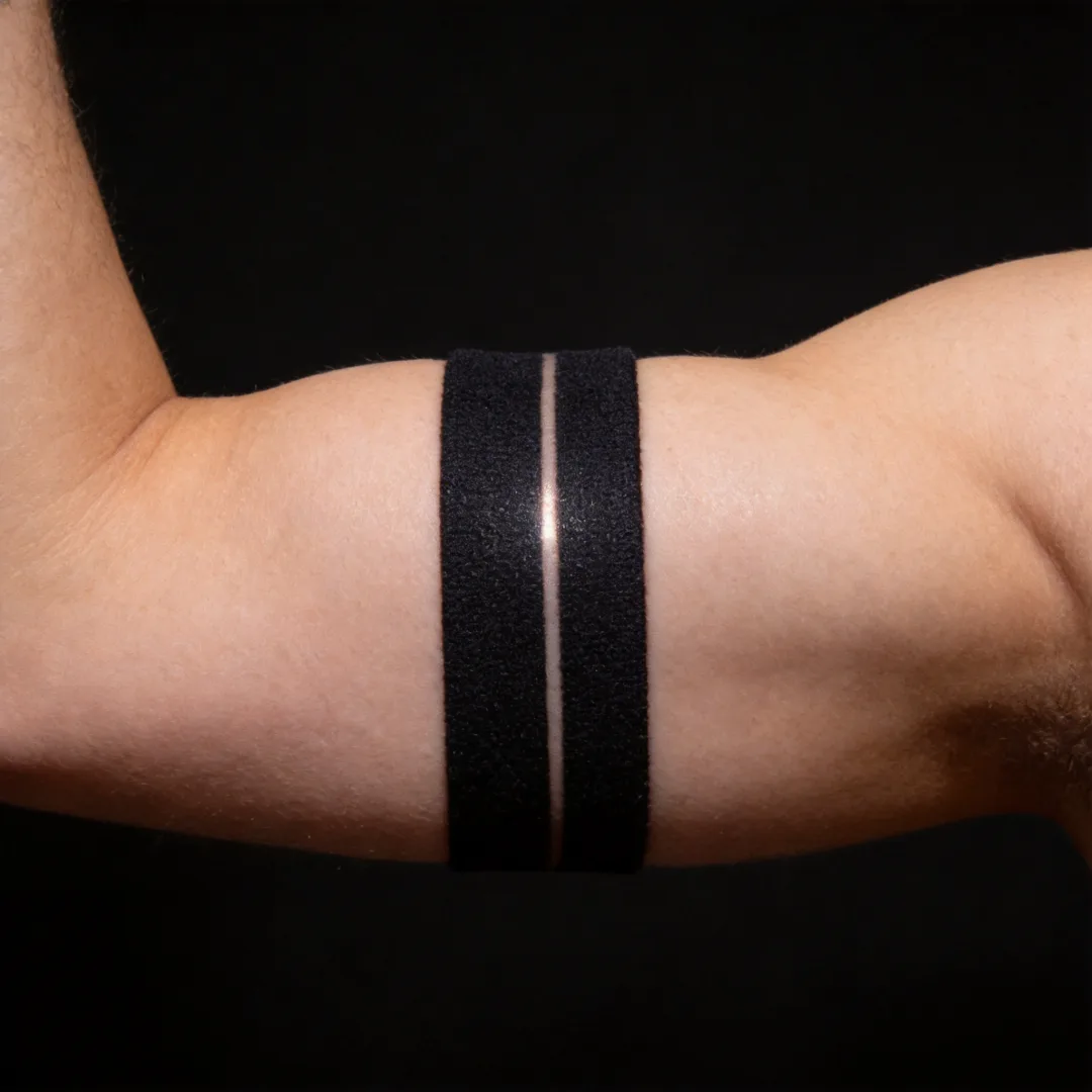 Healed work - solid blackout arm band