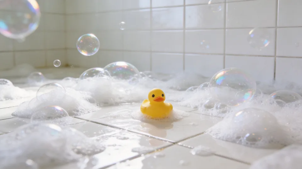Bubbles and a rubber duck